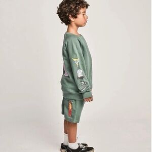 Munster kids Birksurk short in green SZ 6Y boys kids